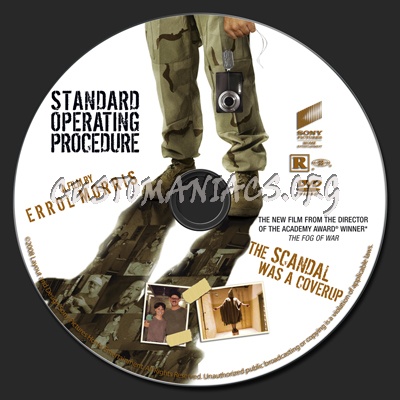 Standard Operating Procedure dvd label