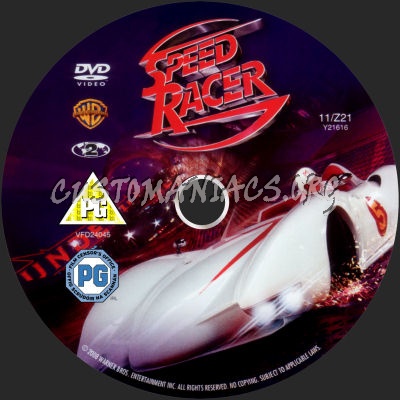 Speed Racer dvd label