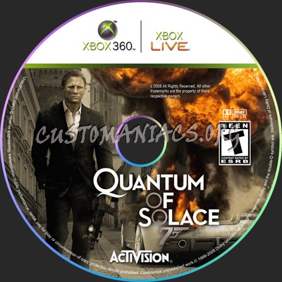 Quantum of Solace dvd label