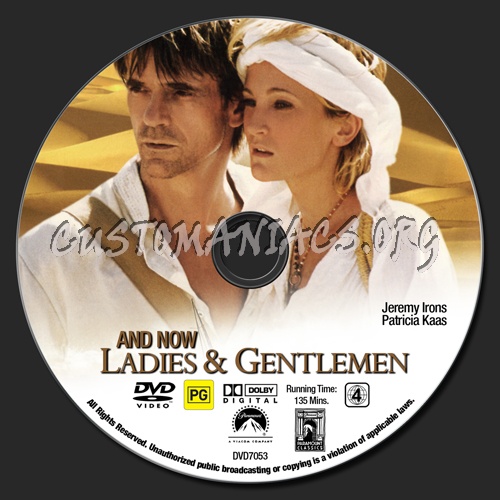 And Now Ladies And Gentlemen dvd label