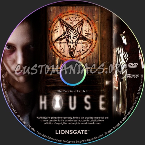 House dvd label