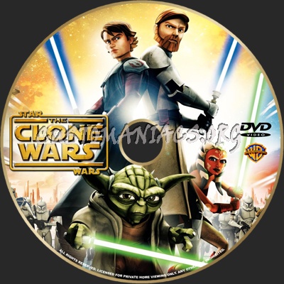 Star Wars Clone Wars dvd label