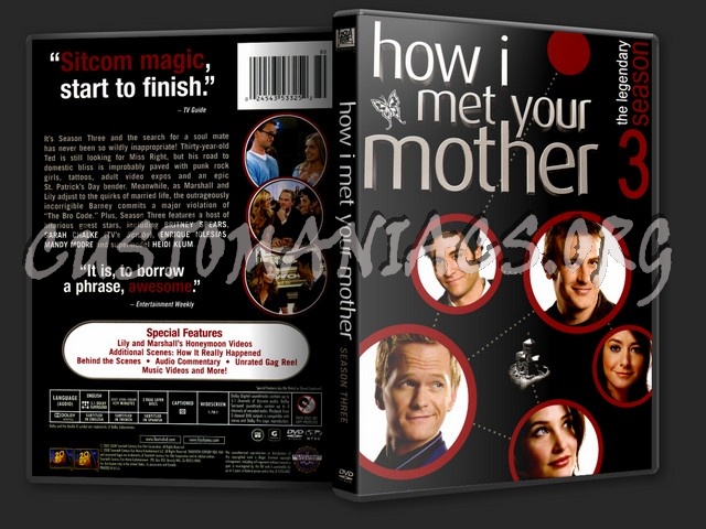 How I Met Your Mother Season 3 dvd cover