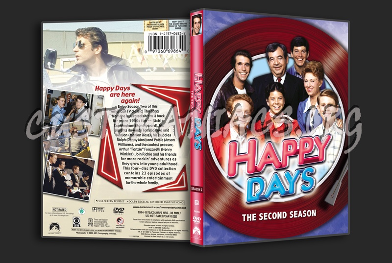 Happy Days Season 2 dvd cover