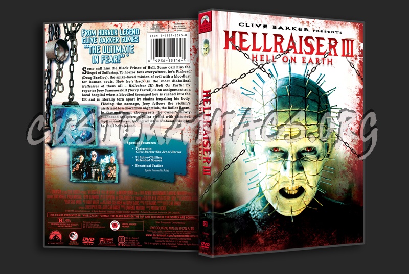 Hellraiser 3 Hell on Earth dvd cover
