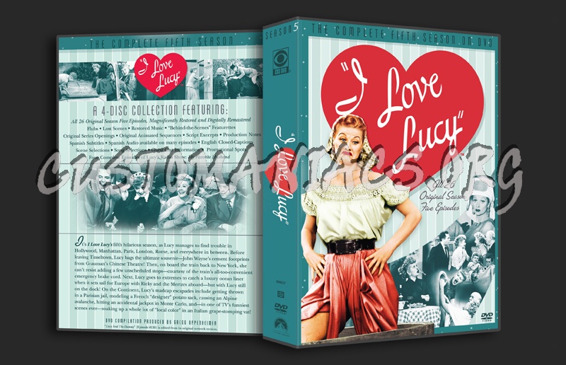 I Love Lucy Season 5 dvd cover