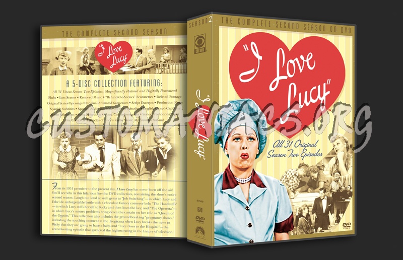 I Love Lucy Season 2 dvd cover