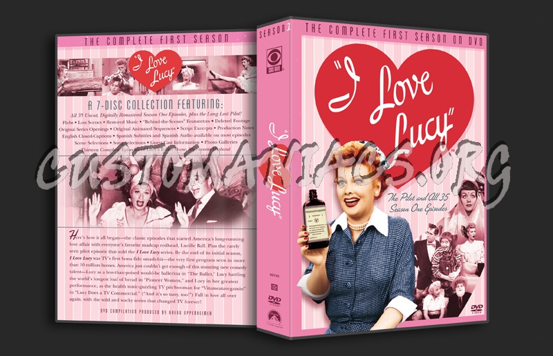 I Love Lucy Season 1 dvd cover