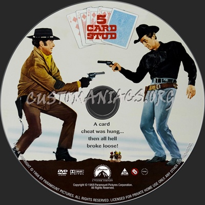 5 Card Stud dvd label