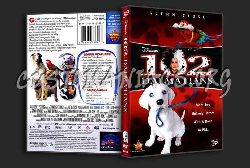 102 Dalmatians dvd cover