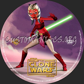 Star Wars Clone Wars dvd label