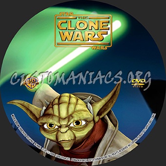 Star Wars Clone Wars dvd label