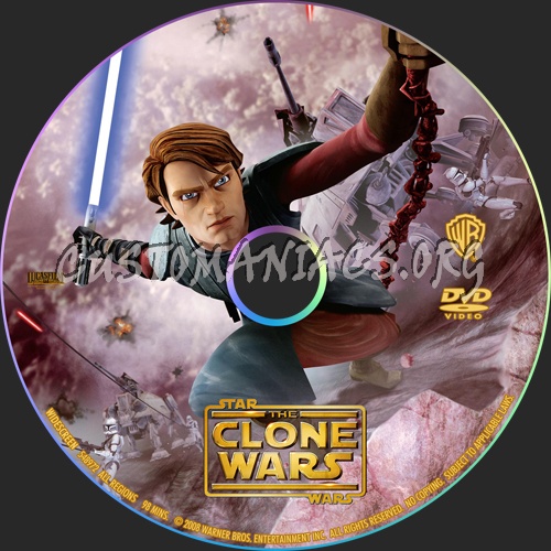 Star Wars:  The Clone Wars dvd label