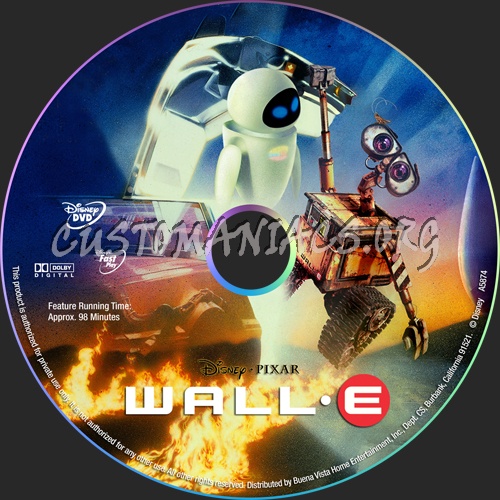 WallE dvd label