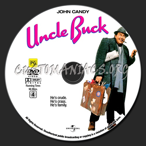Uncle Buck dvd label