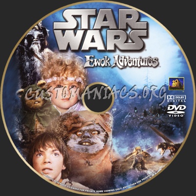 Star Wars Ewok Adventure dvd label