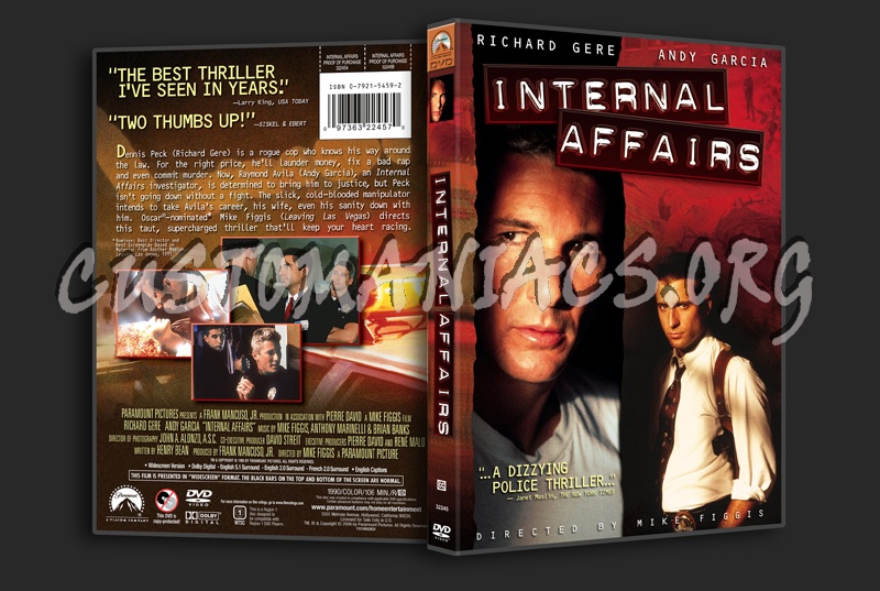 Internal Affairs dvd cover