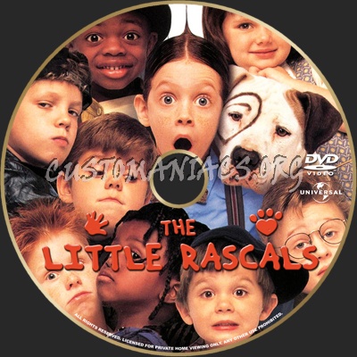 The Little Rascals dvd label