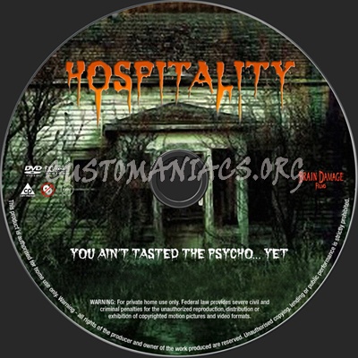 Hospitality dvd label