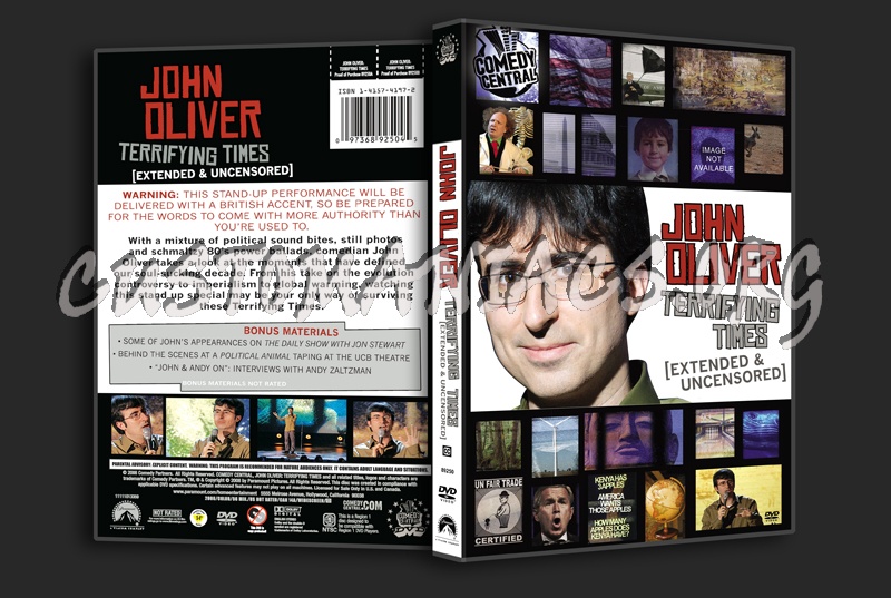 John Oliver Terrifying Times dvd cover