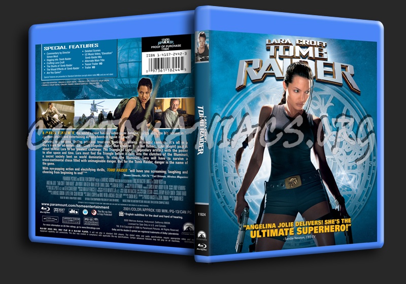 Lara Croft Tomb Raider blu-ray cover