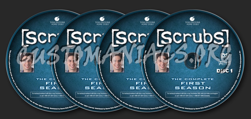 Scrubs S1 dvd label