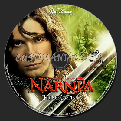 The Chronicles Of Narnia: Prince Caspian dvd label