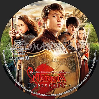 The Chronicles Of Narnia The Prince Caspian dvd label