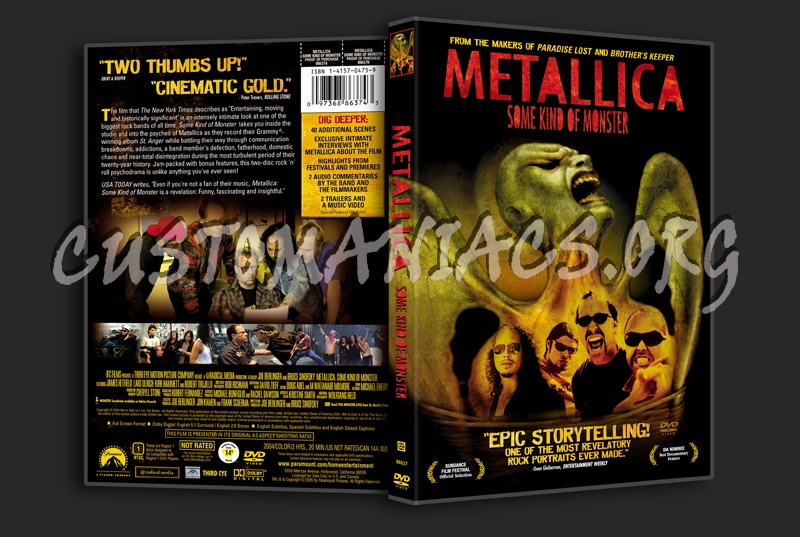 Metallica Some Kind of Monster dvd cover