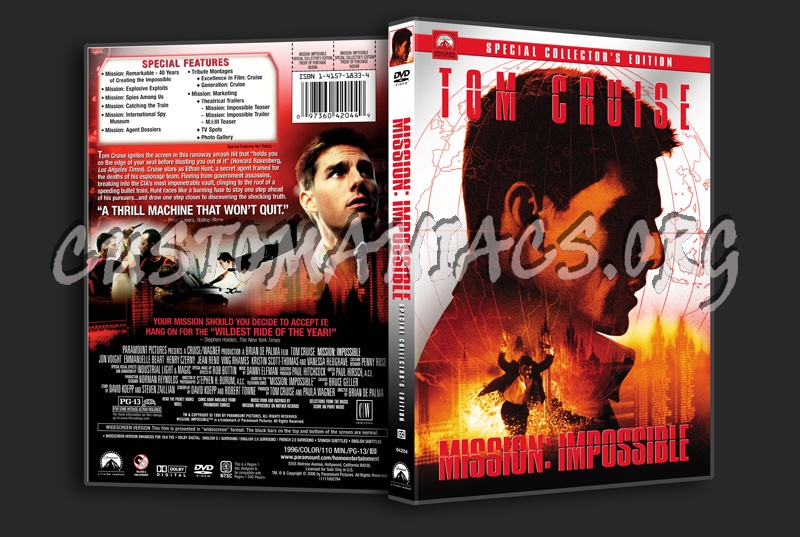 Mission Impossible dvd cover