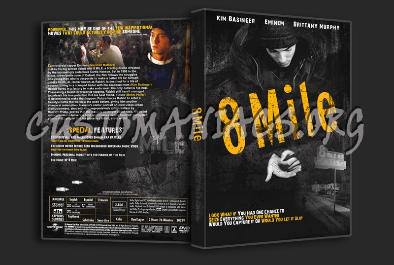 8 Mile dvd cover