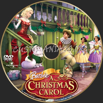 Barbie In A Christmas Carol dvd label