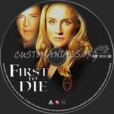 First to Die dvd label