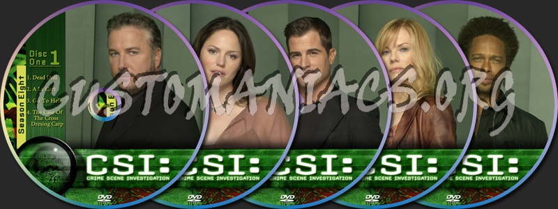 CSI Vegas Season Eight dvd label