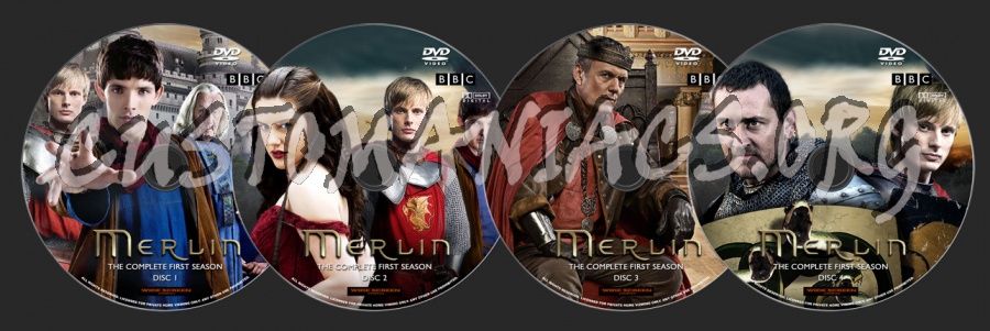Merlin Season 1 dvd label
