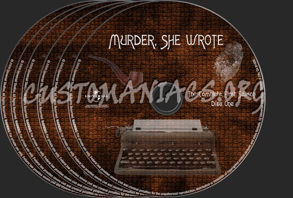 Murder She Wrote Season 1 dvd label