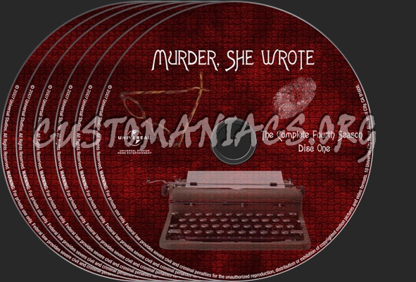 Murder She Wrote Season 4 dvd label