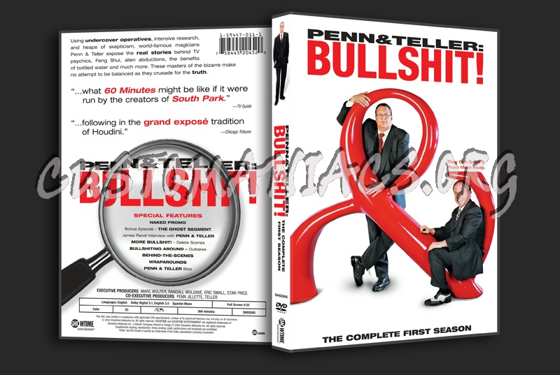 Penn & Teller Bullshit! Season 1 dvd cover