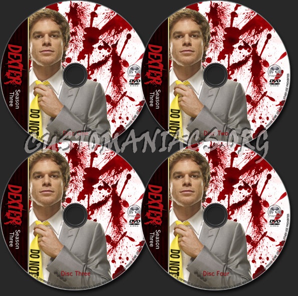 Dexter Season Three dvd label