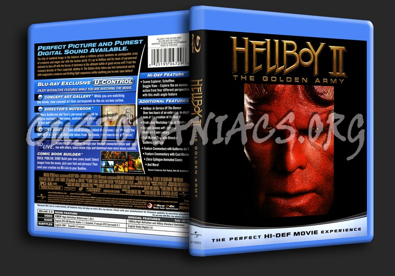 Hellboy II: The Golden Army blu-ray cover