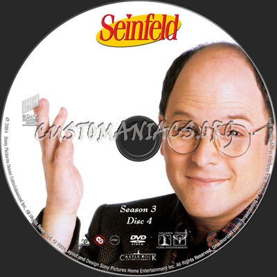 Seinfeld Season 3 dvd label