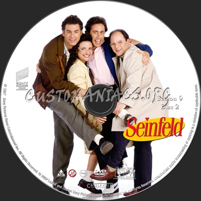 Seinfeld Season 9 dvd label