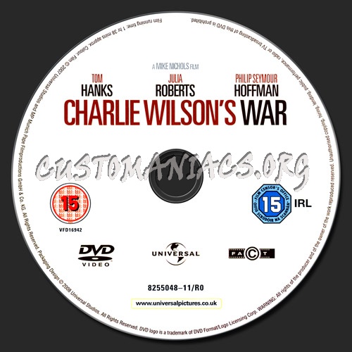 Charlie Wilson's War dvd label