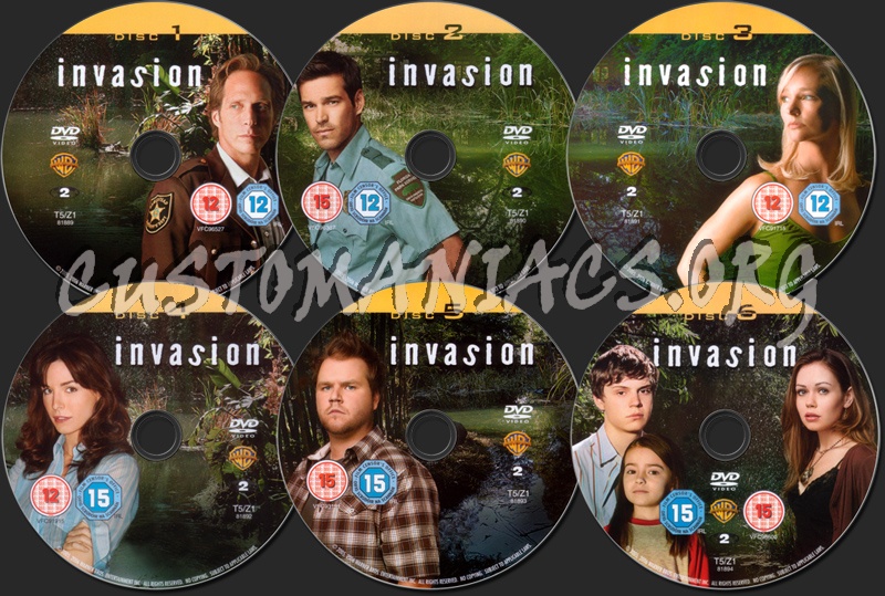 Invasion Series 1 dvd label