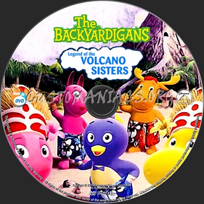 Backyardigans Legend of the Volcano Sisters dvd label