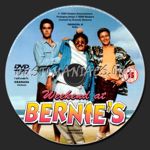 Weekend At Bernie's dvd label