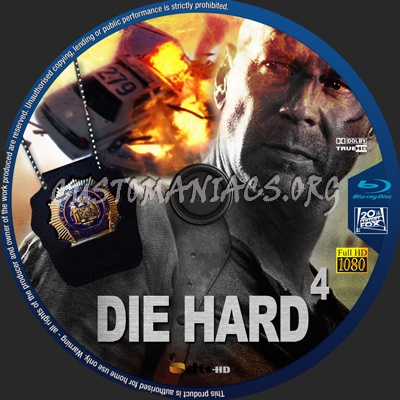 Die Hard 4 blu-ray label