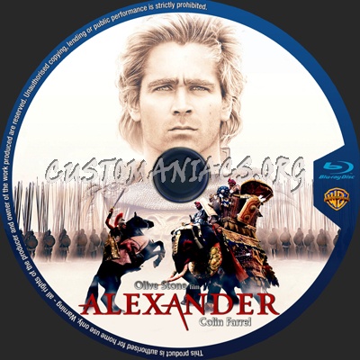 Alexander blu-ray label