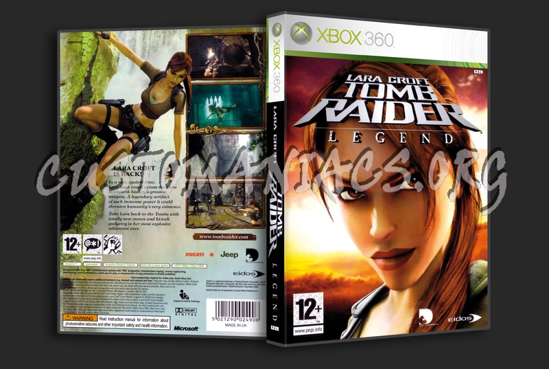 Lara Croft Tomb Raider Legend dvd cover