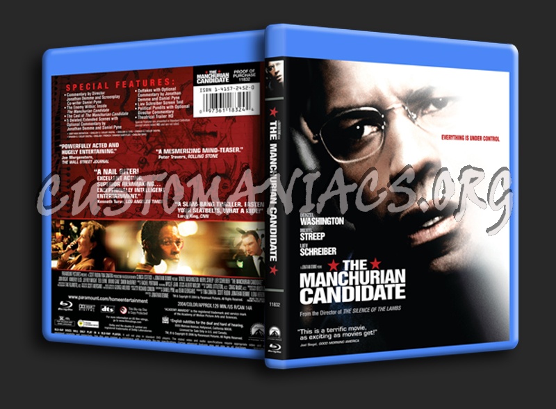 The Manchurian Candidate blu-ray cover
